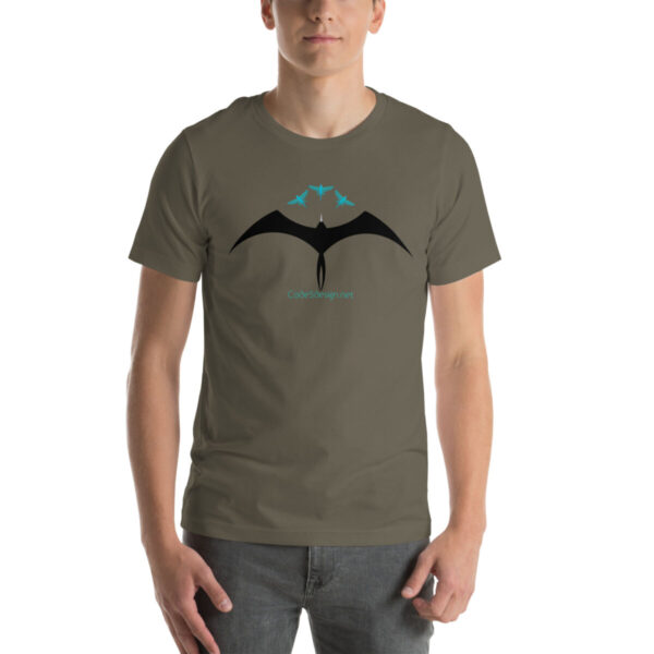 Frigatebird chasing flyingfish Unisex t-shirt - Image 10