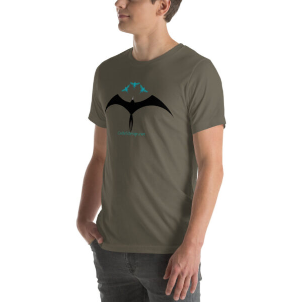 Frigatebird chasing flyingfish Unisex t-shirt - Image 13