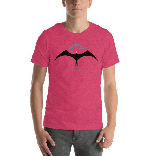 Frigatebird chasing flyingfish Unisex t-shirt - Image 16