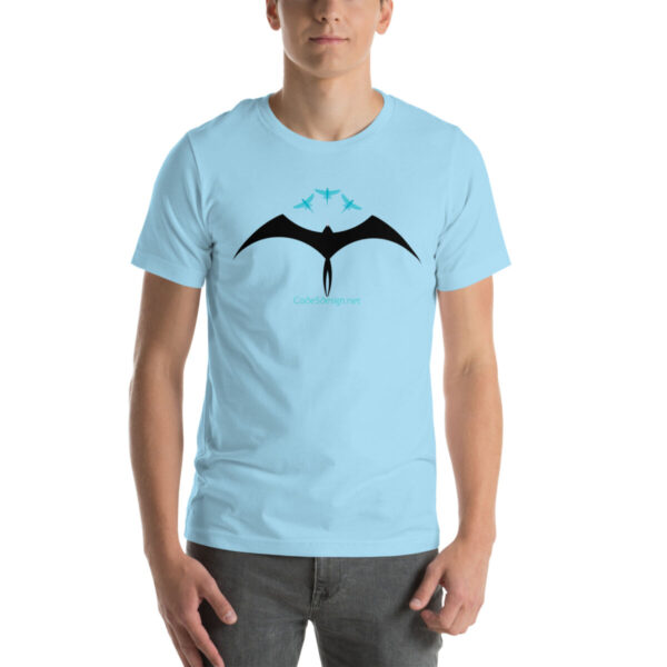 Frigatebird chasing flyingfish Unisex t-shirt - Image 46