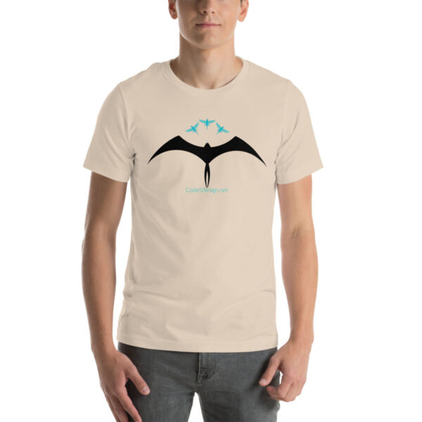 Frigatebird chasing flyingfish Unisex t-shirt - Image 52