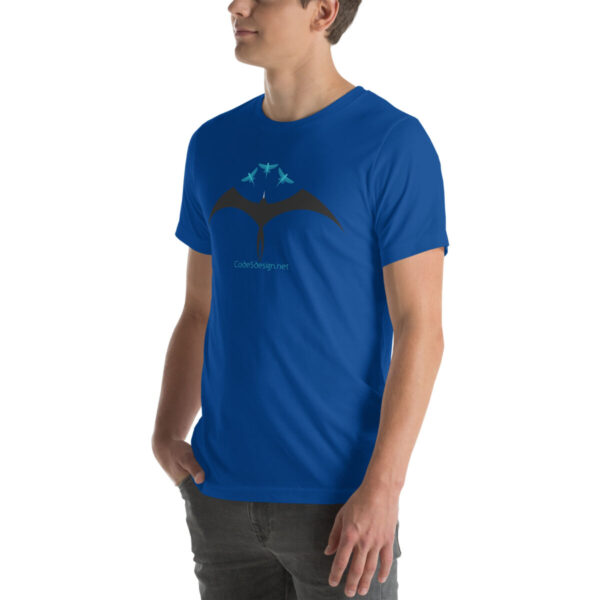 Frigatebird chasing flyingfish Unisex t-shirt - Image 7