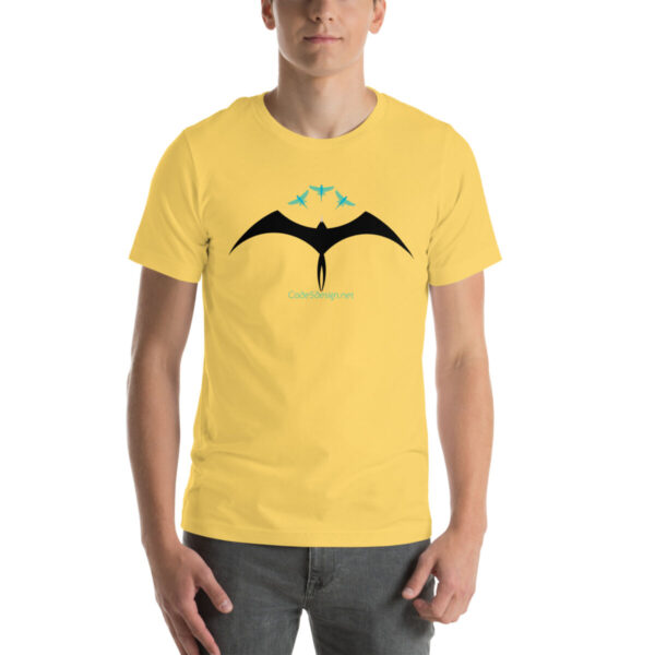 Frigatebird chasing flyingfish Unisex t-shirt - Image 58